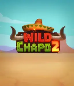 Step into the lively Mexican desert with Wild Chapo 2 slot by Relax Gaming, featuring a whimsical bull wearing a sombrero amid a serene desert backdrop. This image captures the fun and adventure of the game, great for players who enjoy unique themes, providing a captivating adventure.