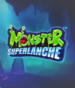 Dive into the spooky depths with Monster Superlanche slot by Pragmatic Play, featuring a bright and charming monster logo against a foggy cave background. This graphic captures the thrilling experience of a monster-themed game, great for fans of monster slots, offering a unique adventure. 