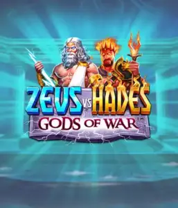 Experience the mythological showdown of Zeus vs Hades: Gods of War slot by Pragmatic Play, featuring Zeus with his thunderbolt and Hades, blazing with underworld fury. This image depicts the dramatic clash between these mythic figures, amid a dynamic backdrop. Ideal for lovers of epic tales, offering a captivating adventure. 