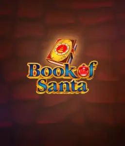 Celebrate the holiday spirit with Book of Santa slot by Endorphina, showcasing an elegant golden book emblazoned with Santa's iconic image. This graphic captures the magic and mystery of Christmas, set against a cozy red background. Great for those who love Christmas-themed slots, promising a charming escape. 