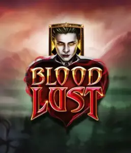 A dark and seductive view of the Blood Lust slot by ELK Studios, featuring gothic vampire symbols and a haunting castle backdrop. The visual emphasizes the slot's eerie charm, complemented with its distinctive features, making it an enticing choice for those fascinated by dark, supernatural themes.